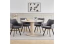 GrandCA HOME Esszimmerstuhl 4er-Set Leinen 360° Drehfunktion Gepolstert Bild 1
