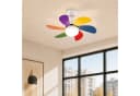 ZMH Deckenventilator mit Licht und Fernbedienung, 75 cm, 6 Flügel, Timer Bild 2