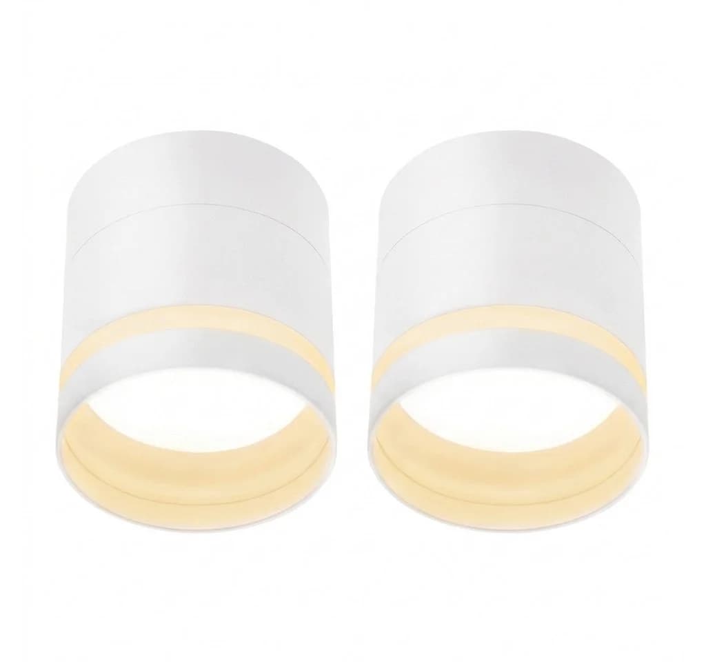 ZMH LED Deckenstrahler Weiß Rund 3000K 5W GX53 2er Set - Bild 2