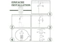 ZMH LED Deckenstrahler Weiß Rund 3000K 5W GX53 2er Set Bild 4