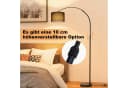 ZMH Stehlampe Bogenlampe Schwarz Eisenständer Bild 4