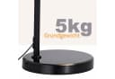 ZMH Stehlampe Bogenlampe Schwarz Eisenständer Bild 5