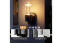 ZMH LED Außen-Wandleuchte Schwarz 10W Warmweiß 3000K Bild 4