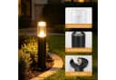 ZMH Stehlampe LED 40cm Schwarz Wegeleuchte Garten Bild 4