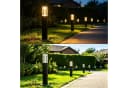 ZMH Stehlampe LED 40cm Schwarz Wegeleuchte Garten Bild 5