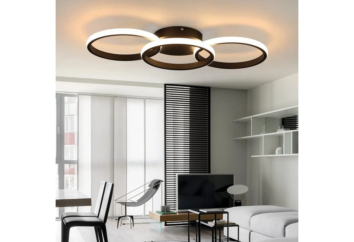 ZMH LED Deckenleuchte Modern Schwarz 36W - Bild 2