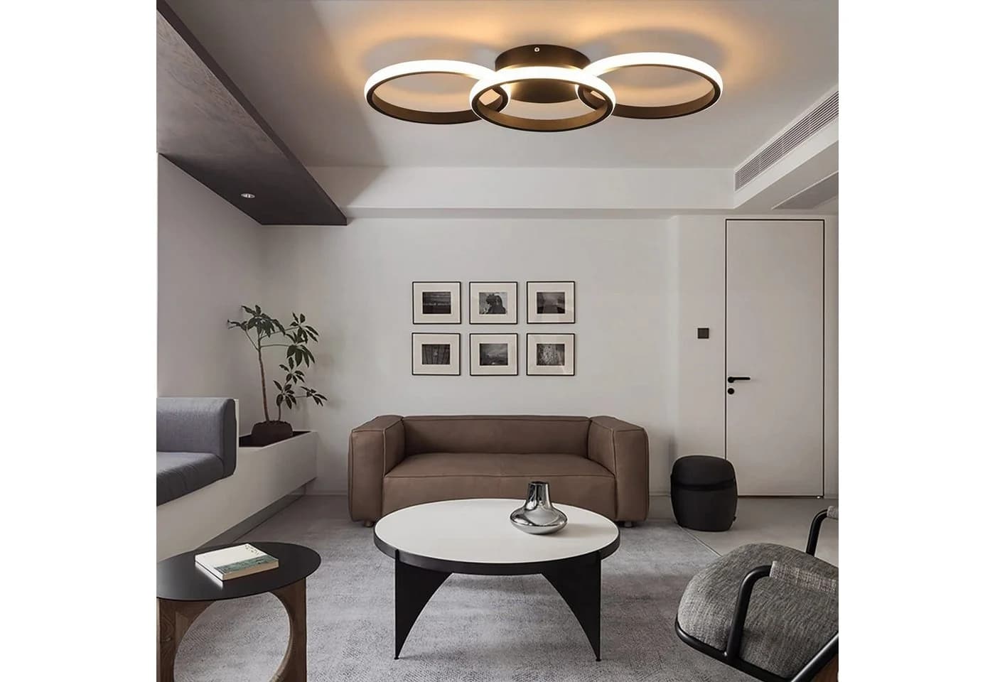 ZMH LED Deckenleuchte Modern Schwarz 36W - Bild 3