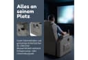 PXloue Massagesessel Grau Elektrisch mit Massage, Wärme & Aufstehhilfe Bild 4