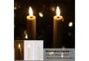 kisidus LED-Kerze LED Stabkerzen mit Fernbedienung 12-tlg. Warmweiß Streifendesign Bild 1