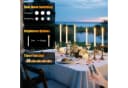 kisidus LED-Kerze LED Stabkerzen mit Fernbedienung 12-tlg. Warmweiß Streifendesign Bild 3