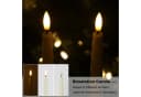 kisidus LED-Kerze LED Stabkerzen mit Fernbedienung 12-tlg. 3D Docht Bild 1