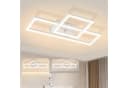 ZMH LED Deckenleuchte Wohnzimmer Schwarz/Weiß 2 Rahmen 3000K Bild 1