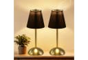 ZMH LED Tischleuchte 2er Set Akku Touch Dimmbar Schwarz Bild 2