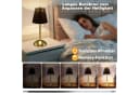 ZMH LED Tischleuchte 2er Set Akku Touch Dimmbar Schwarz Bild 5