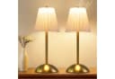 ZMH LED Tischleuchte 2er Set Akku Touch Nachttischlampe Dimmbar 3 Farbtemperaturen USB 3000-6500K Bild 2