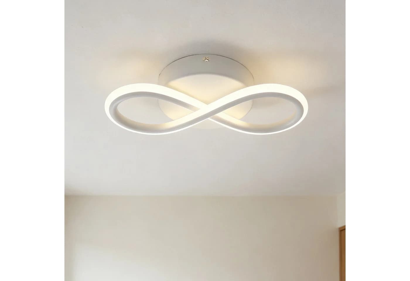 ZMH LED Deckenleuchte Wohnzimmer 3 Blatten verflochten 25/34/40CM Modern - Bild 2