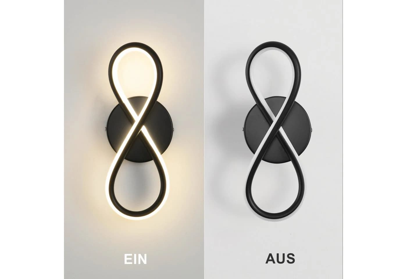 ZMH LED Deckenleuchte Wohnzimmer 3 Blätter Spiralform - Bild 5