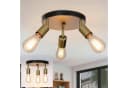 ZMH LED Deckenleuchte 3/6 Flammig Schwarz-Gold Schlafzimmer, Esszimmer, Küche Bild 2