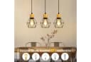 ZMH Pendelleuchte Hängeleuchte Esstisch Sandfarben Metall E27 Esszimmerlampe Schwarz Küchenlampe Bild 1