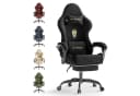 Ferghana Gaming-Stuhl Racing PC Stuhl Verstellbar mit Kopf-, Lendenkissen, Fußstütze Ergonomisch, atmungsaktiv Bild 2