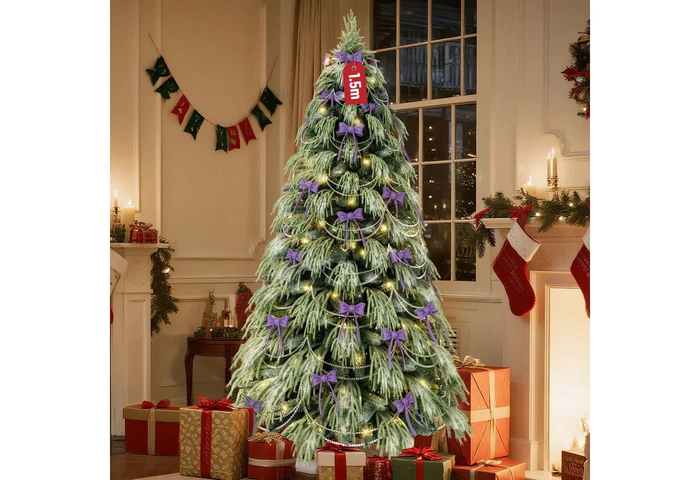 Ferghana Künstlicher Weihnachtsbaum 150/180/210/250cm mit LED-Beleuchtung - Bild 2
