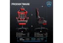 Ferghana Gaming-Stuhl mit Massagefunktion, Kopfstütze und Fußstütze Bild 5