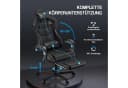Ferghana Gaming-Stuhl mit Massagefunktion, Fußstütze und Kopfstütze Bild 3