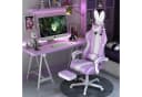 Ferghana Gaming Chair Racing Stuhl Lila mit Fußstütze & Kopfstütze Bild 1