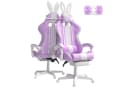 Ferghana Gaming Chair Racing Stuhl Lila mit Fußstütze & Kopfstütze Bild 2