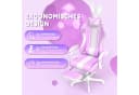 Ferghana Gaming Chair Racing Stuhl Lila mit Fußstütze & Kopfstütze Bild 4