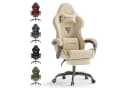 Ferghana Gaming-Stuhl Ergonomisch mit Kopfstütze, Lendenkissen, Armlehnen, Fußstütze Bild 2
