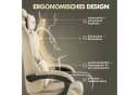Ferghana Gaming-Stuhl Ergonomisch mit Kopfstütze, Lendenkissen, Armlehnen, Fußstütze Bild 4