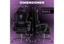 Huracan Gaming-Stuhl Massage Ergonomisch mit Fußstütze Bild 1