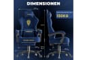 Huracan Gaming-Stuhl Massage Gaming Sessel mit Fußstütze Bild 1