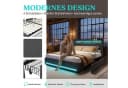 Furnishings Home Polsterbett Stauraumbett Doppelbett 180x200 cm LED USB Bild 1