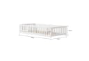 Gdood Kinderbett Massivholzbett Bodenbett Zaunbett Einzelbett Montessori 90x200 cm Bild 3