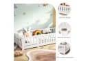 Gdood Kinderbett Massivholzbett Bodenbett Zaunbett Einzelbett Montessori 90x200 cm Bild 5