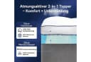 NicePlus Matratzentopper 7cm Gel-Memory-Schaum Weiß Atmungsaktiv Bild 1