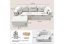 GLP Modulares Ecksofa aus Cord mit Hocker Bild 4