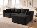 GLP Modulares Ecksofa Cord 254 cm Anthrazit mit Hocker Bild 2