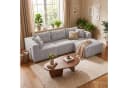 GLP Modulares Ecksofa 254 cm Cord grau mit Hocker Bild 1