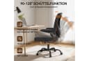 ZAISZE Bürostuhl Schwarz Netz Sitz Gaslift Nylonrad Bild 4