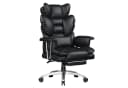 ZAISZE Bürostuhl Ergonomisch mit Ruhefunktion & Fußstütze Schwarz Bild 2