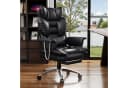 ZAISZE Bürostuhl Ergonomisch mit Ruhefunktion & Fußstütze Schwarz Bild 3