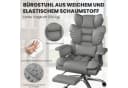 ZAISZE Bürostuhl Grau Ergonomisch mit Fußstütze & Kopfstütze Bild 5