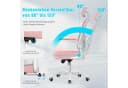 ZAISZE Ergonomischer Bürostuhl Rosa mit Netzbezug und klappbaren Armlehnen Bild 3