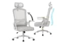 ZAISZE Ergonomischer Bürostuhl Grau drehbar höhenverstellbar Bild 2