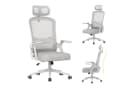 ZAISZE Ergonomischer Bürostuhl Grau drehbar höhenverstellbar Bild 5