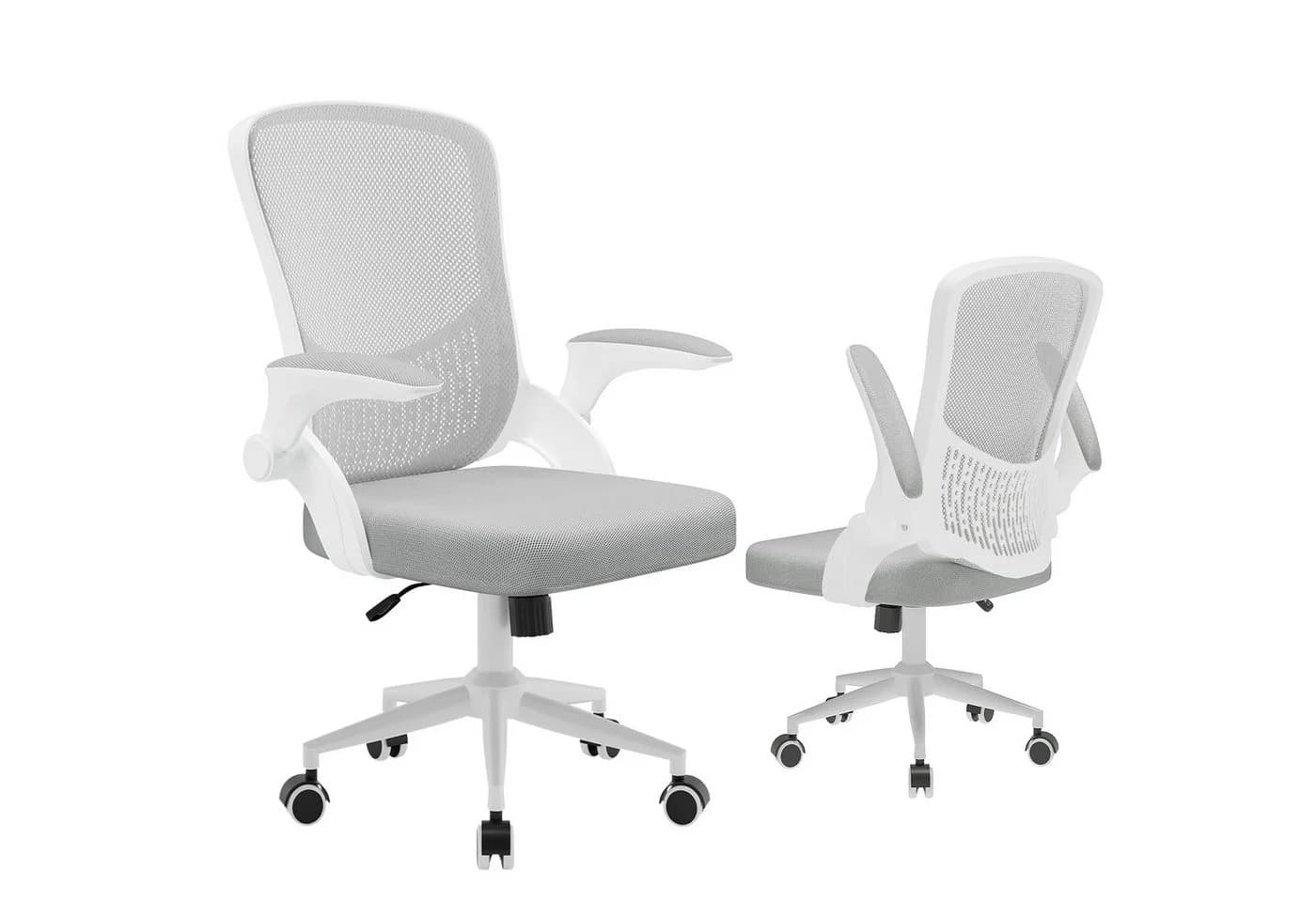 ZAISZE Ergonomischer Bürostuhl Grau mit Netzbezug und verstellbarer Rückenlehne - Bild 2