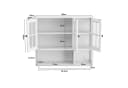 REDOM Hängeschrank 3-türiger Wandschrank aus MDF mit Glastür & Handtuchhalter Bild 5